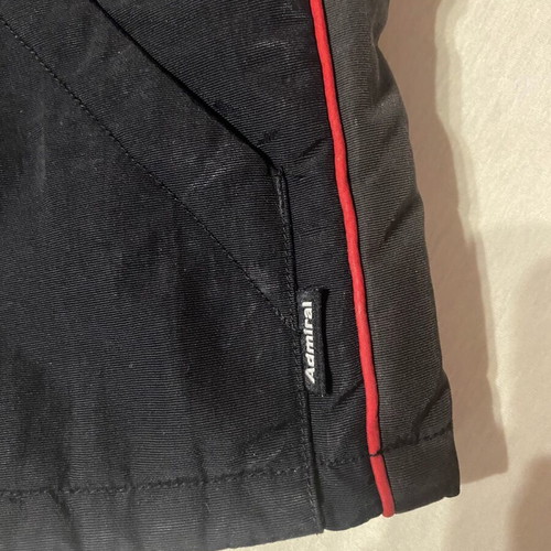 Admiral black sleeveless vest like new with red details