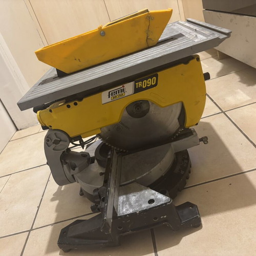 Femi TR 090 professional dual-function miter saw with 305mm blade and wood table
