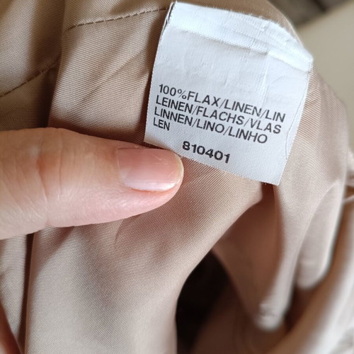 Vunic sleeveless linen dress beige, like new, size XL