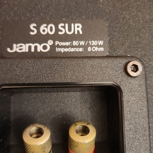 JAMO S60 speakers like new, compact 2-way bass reflex