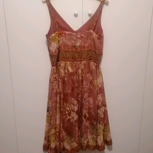 Rene Derhy midi dress new, colorful embroidered design