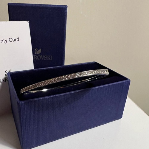 Swarovski Rare Bangle bracelet like new, silver
