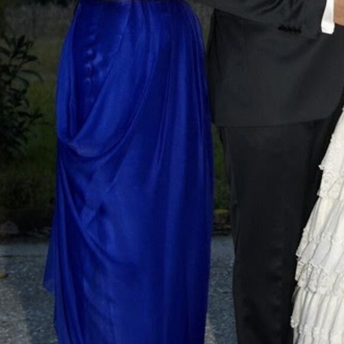 Smaili’s official dress like new, long blue with black details
