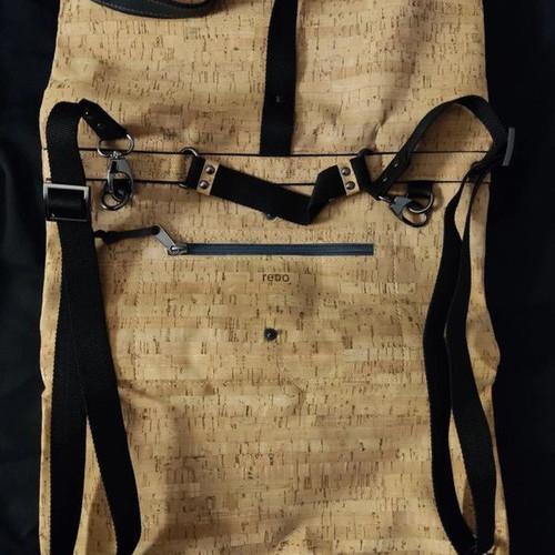 Redo bag unisex multifunctional cork backpack new, beige