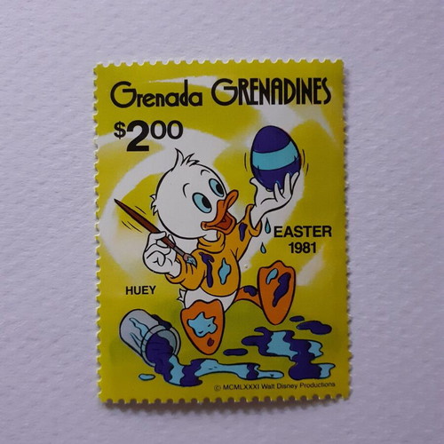 Disney Easter 1981 stamp set from Grenada Grenadines, mint condition