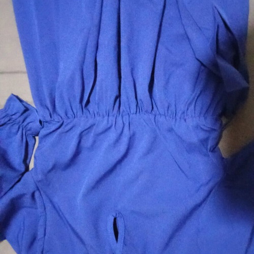 Light airy dress blue royal 6 years like new, unworn