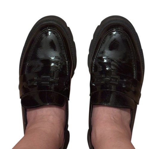 S.Oliver moccasins size 37 like new, patent leather