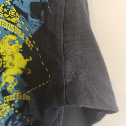 Men's long sleeve elastic black shirt XL