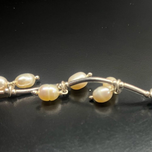 Silver 925 Bracelet with Pearls like new
