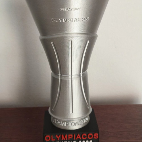 Euroleague Olympiacos 2026 Trophy replica, handmade