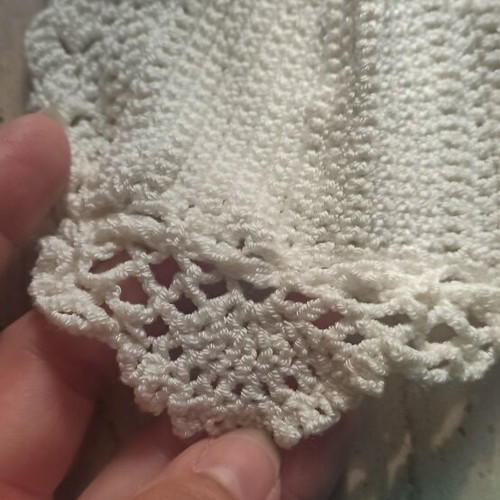 Handmade knitted bikini turquoise and white size medium like new