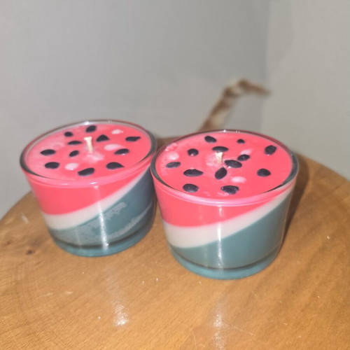 Watermelon Candle new, handmade