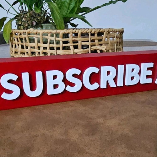 Subscribe button 3D logo new