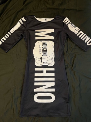 Moschino women's dress black like new, size M