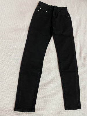 Black jeans size S used with elastic fabric