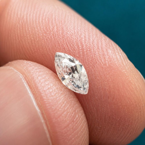 Moissanite Asscher Cut 0.50ct D Color Certified GRA