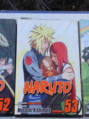 Manga Naruto volumes 52, 53, 54 new, unread