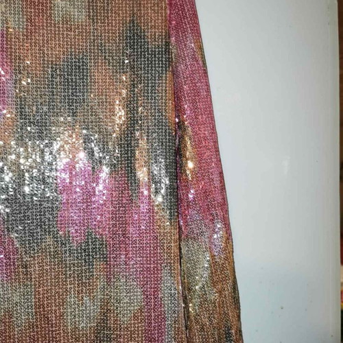 Dress with small shiny sequins, multicolor