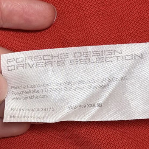 Porsche Design red T-shirt size S like new