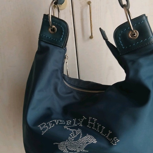 Beverly Hills Polo Club women's shoulder bag like new, petrol color