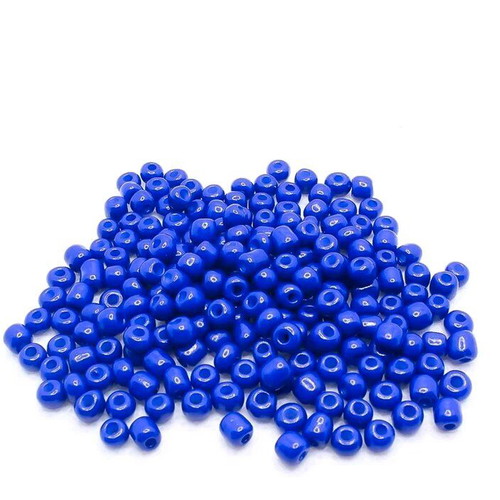 Seed glass beads 3mm new, assorted colors, pack ~580 pcs
