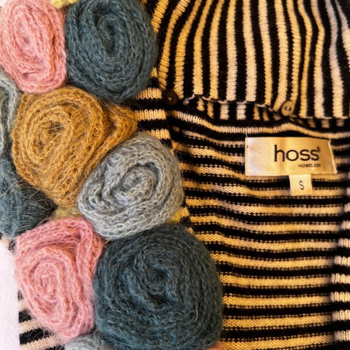 Hoss Intropia cardigan wool used, multicolor with flowers