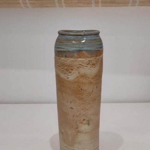 Ceramic vase like new with rustic style and double glaze