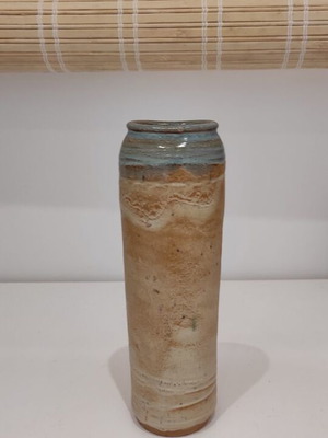 Ceramic vase like new with rustic style and double glaze