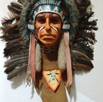 Large decorative Indian headpiece