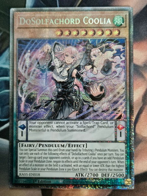 Dosolfachord Coolia RA05 Starlight Rare 1st Edition Yu-Gi-Oh! card