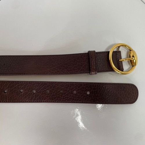Gucci leather belt brown size 100cm like new