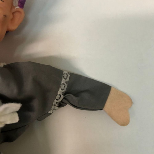 Puppet hand marionette used, plastic and fabric