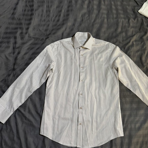 Vittorio Artist men's dress shirt size L beige like new