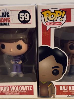 Funko Pop Raj Koothrappali 57 και Howard Wolowitz 59 σαν καινούργιο
