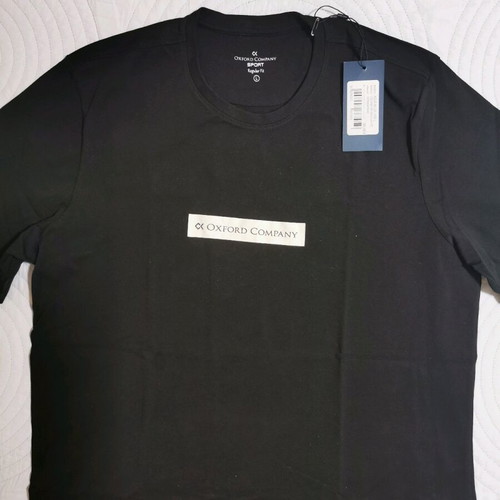 Oxford Company t-shirt new, black, size Large with defect