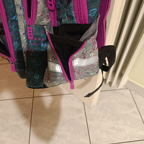 Polo Santoro school backpack with headphone port