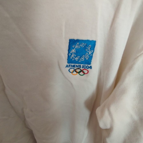 Collectible sweatshirt white Athens 2004 Olympics size M used