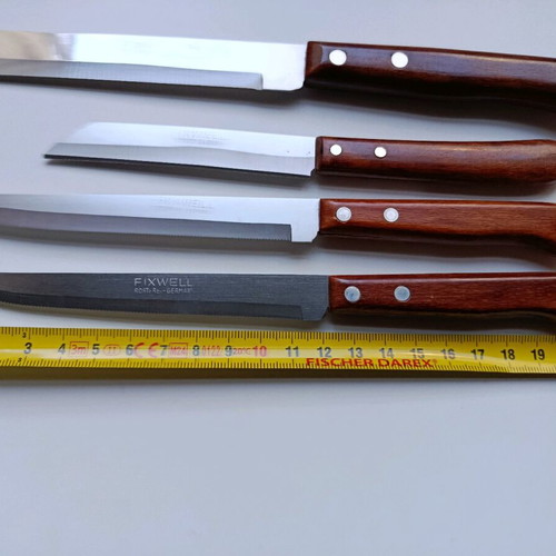 Fixwell Rostfrei knife set like new, 4 pieces, German stainless steel