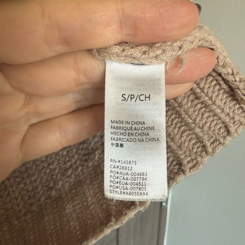 Cotton knit Amuse Society size S like new, gray and beige
