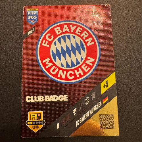 Panini FIFA 365 BMU 4 used club badge