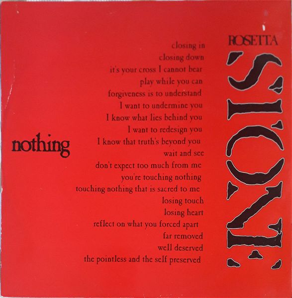  Rosetta Stone  - Nothing (12 Minority 12 Min 101  tou 1994) Lp diskos viniliou