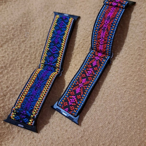 Set of 2 woven straps for Apple Watch 38mm - 41mm with ethnic designs new