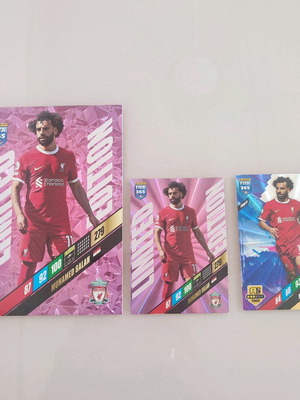 Mohamed Salah set of 3 XXL Limited Edition cards like new