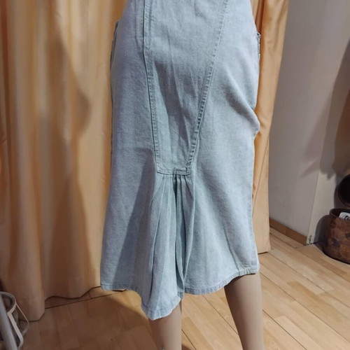Vintage stonewashed denim skirt No 50, new, 80s style