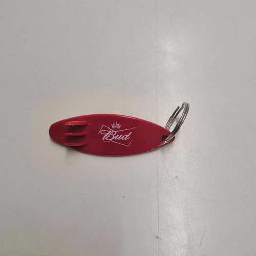 Bud keychain bottle opener new unused