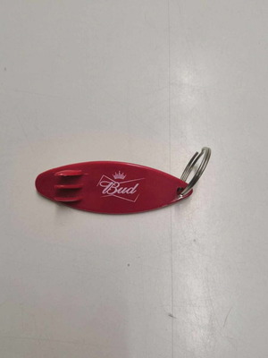 Bud keychain bottle opener new unused