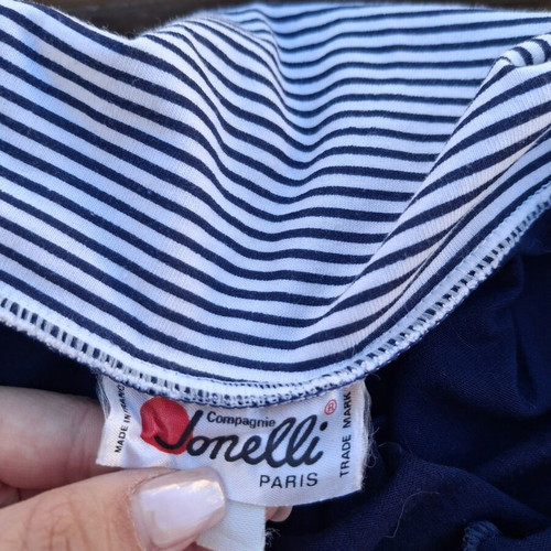 Women's blouse used, striped style, blue color