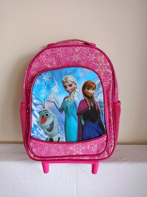 Frozen toddler trolley bag used