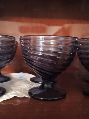 Ice cream bowls used, set of 6 pieces