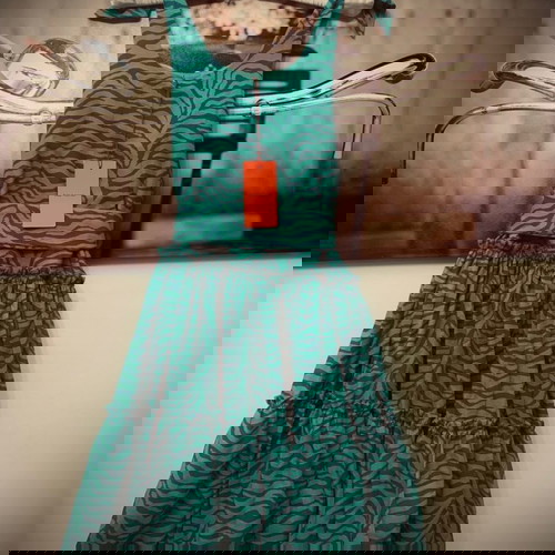 Karavan φόρεμα ολοκαίνουργιο με ετικέτες, animal print πράσινο